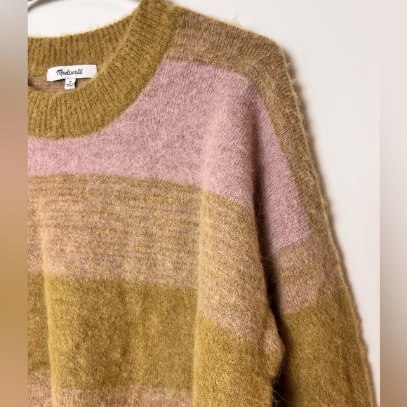 Madewell Otis Space Dye Striped Alpaca Blend Sweater - Picture 4 of 8